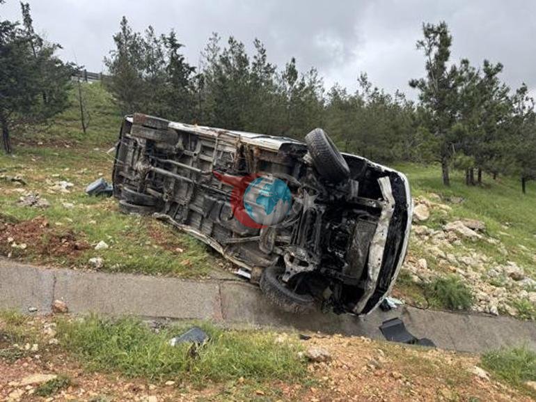 Gaziantepte işçi servisi devrildi: 16 yaralı