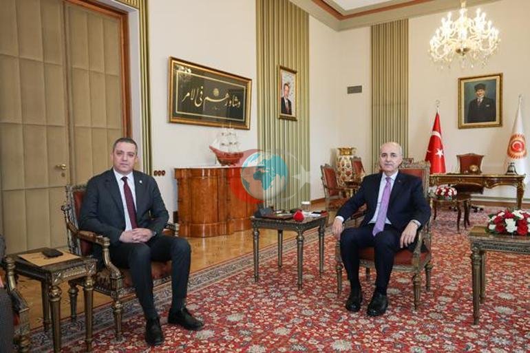 TBMM Başkanı Kurtulmuş, TBB Başkanı Sağkan ve beraberindeki heyeti kabul etti