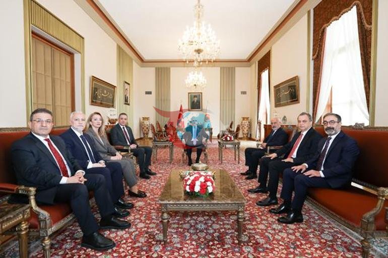 TBMM Başkanı Kurtulmuş, TBB Başkanı Sağkan ve beraberindeki heyeti kabul etti