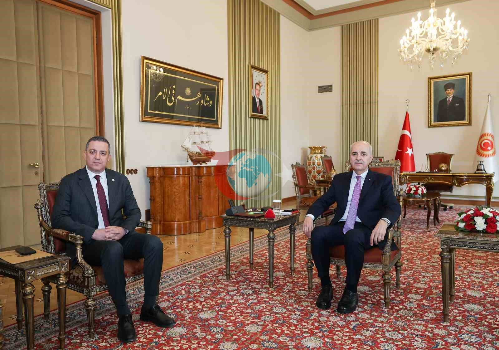 TBMM Başkanı Kurtulmuş, TBB Başkanı Sağkan ve Heyetini Ağırladı