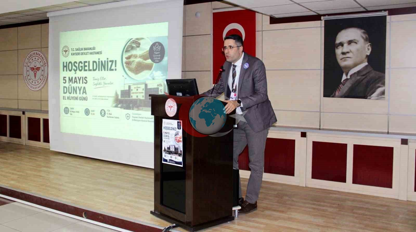 Kayseri Devlet Hastanesi’nde ‘el hijyeni’ eğitimi