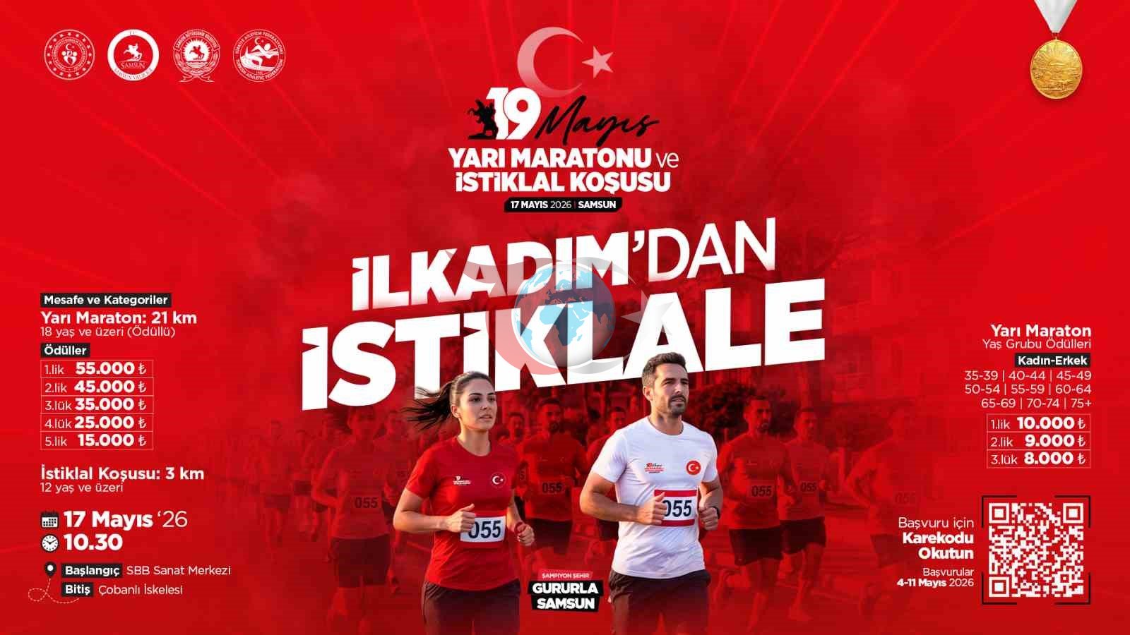 Samsun’da 19 Mayıs’ın Coşkusu Yarı Maraton ve İstiklal Koşusu ile Yaşanacak