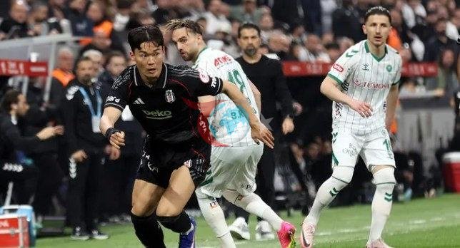 Beşiktaş - Konyaspor maçından bir kare