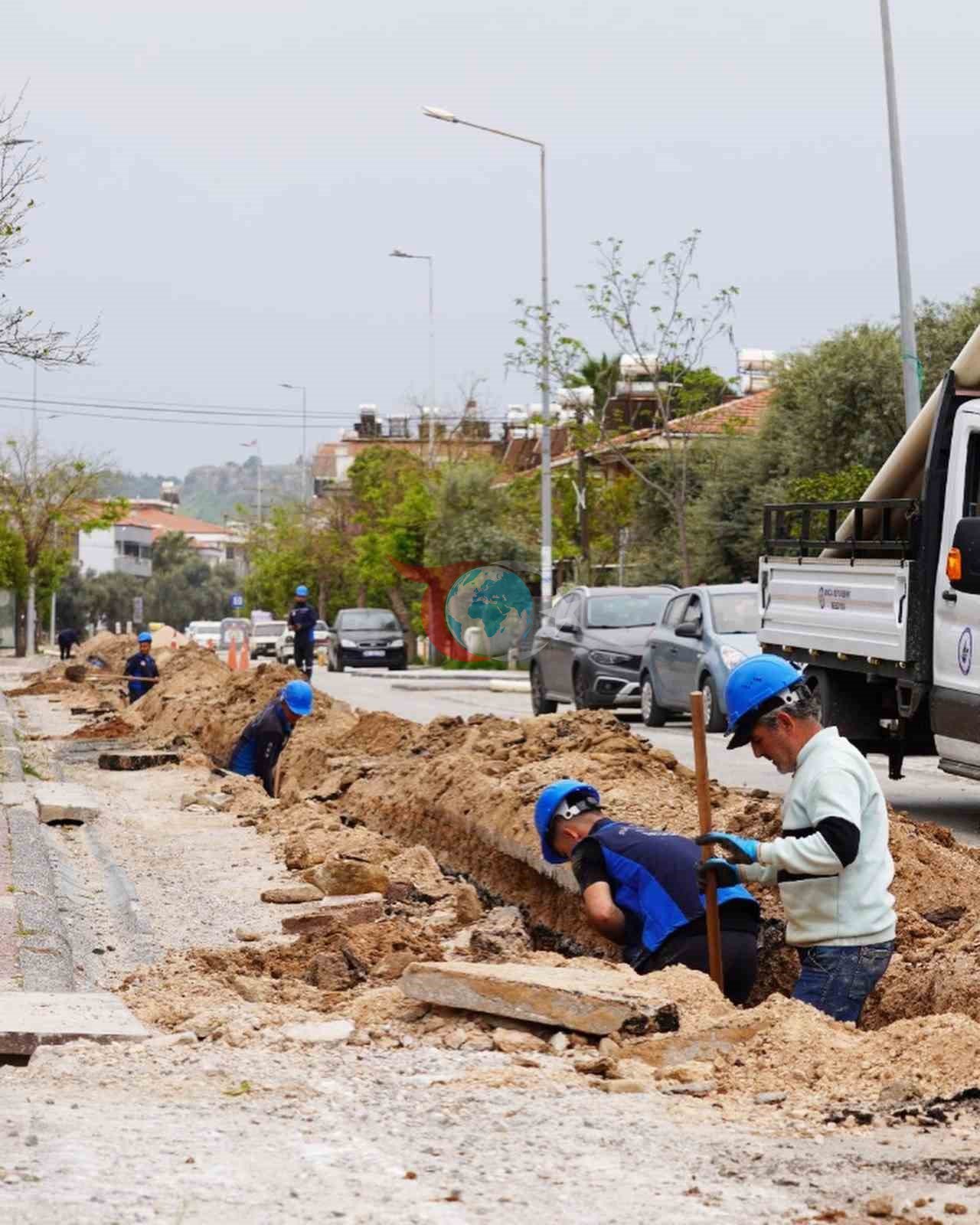 Milas'ta Eski Su İsale Hatları Yenileniyor