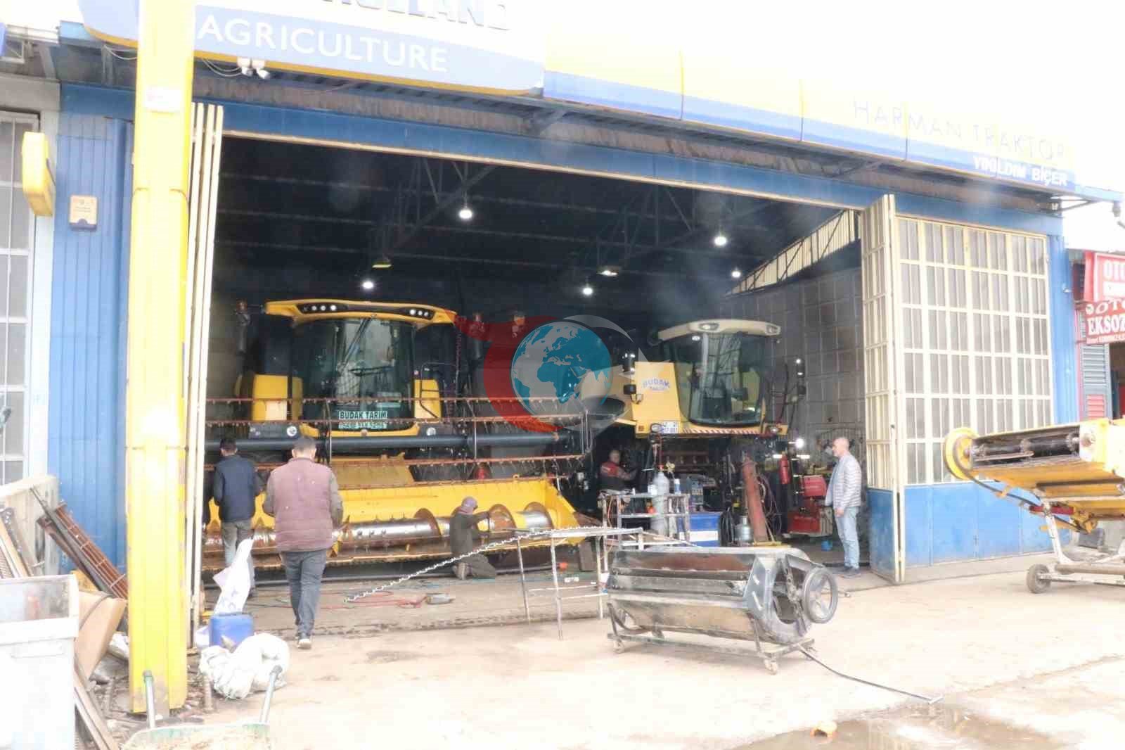Biçerdöverler hasada hazırlanıyor