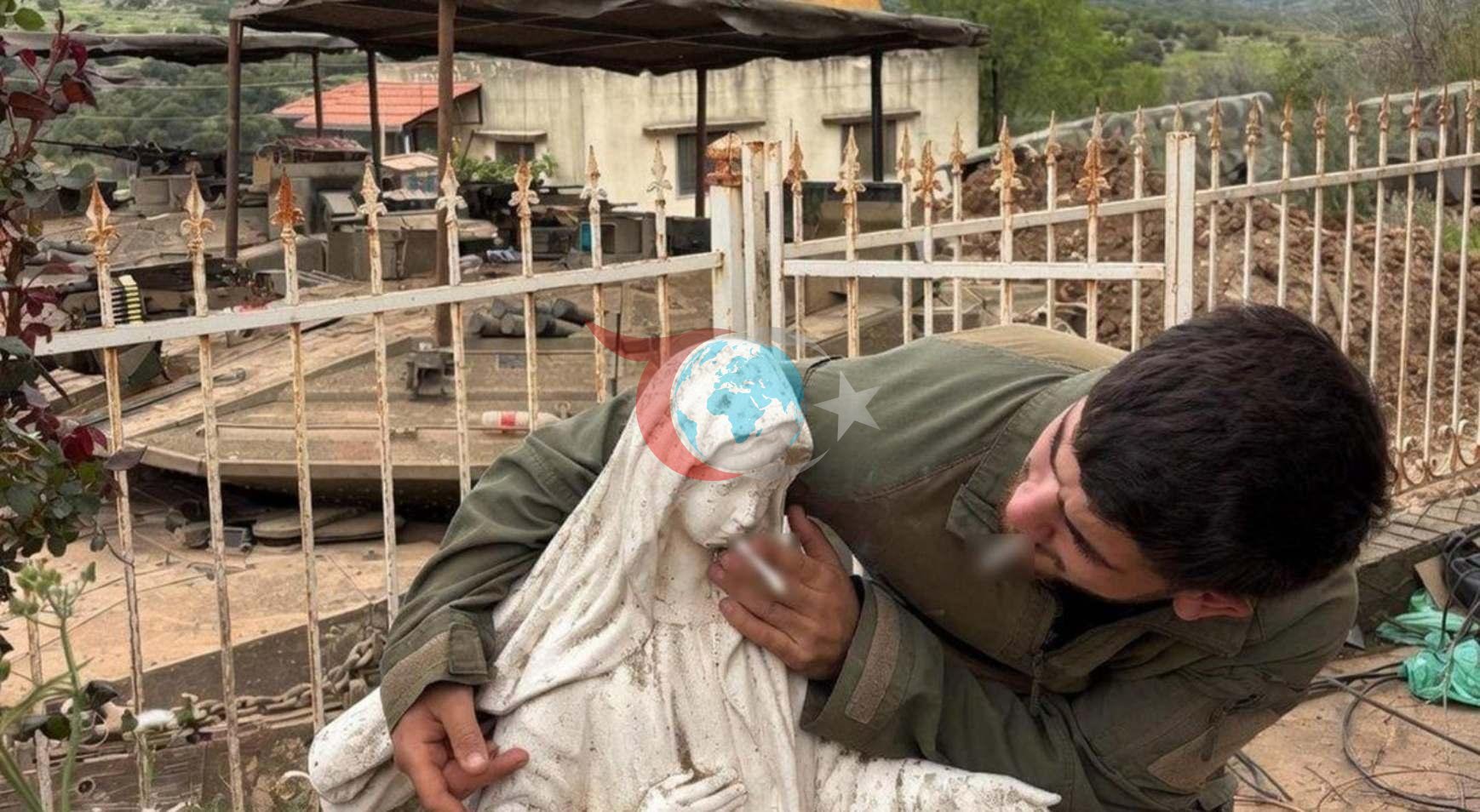 İsrailli Askerlerden Meryem Ana Heykeline Saygısızlık: Tepkiler Çığ Gibi
