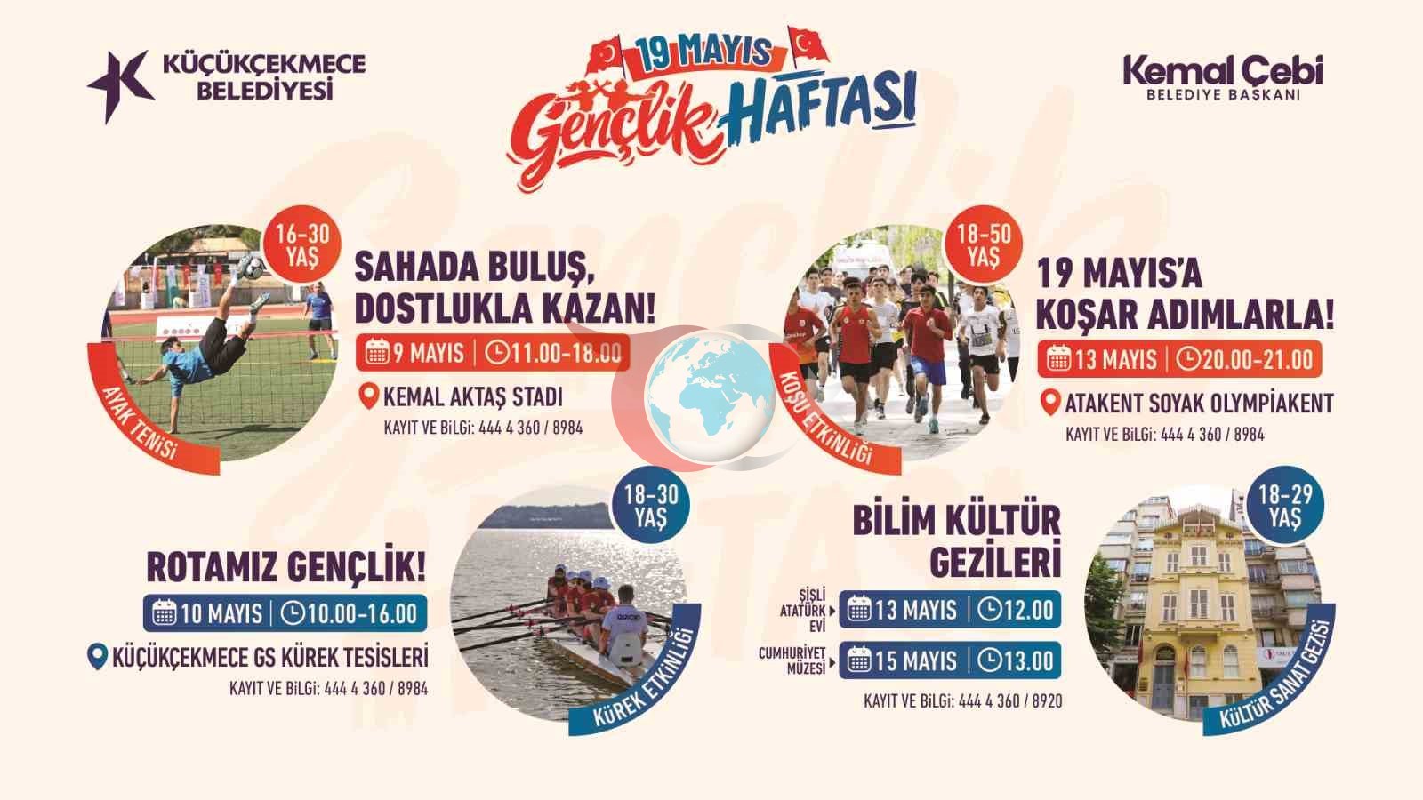 Küçükçekmece’de 19 Mayıs Gençlik Haftası etkinlikleri başlıyor