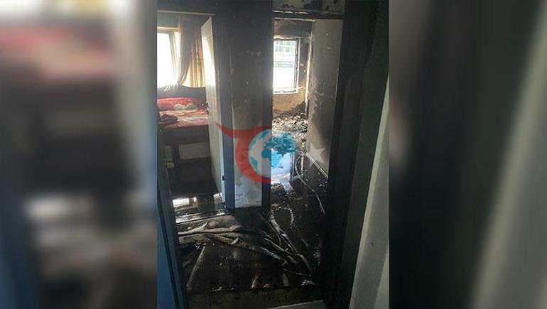Afyonkarahisarda korkutan yangın 4 çocuğun çığlığı facianın eşiğinden döndürdü