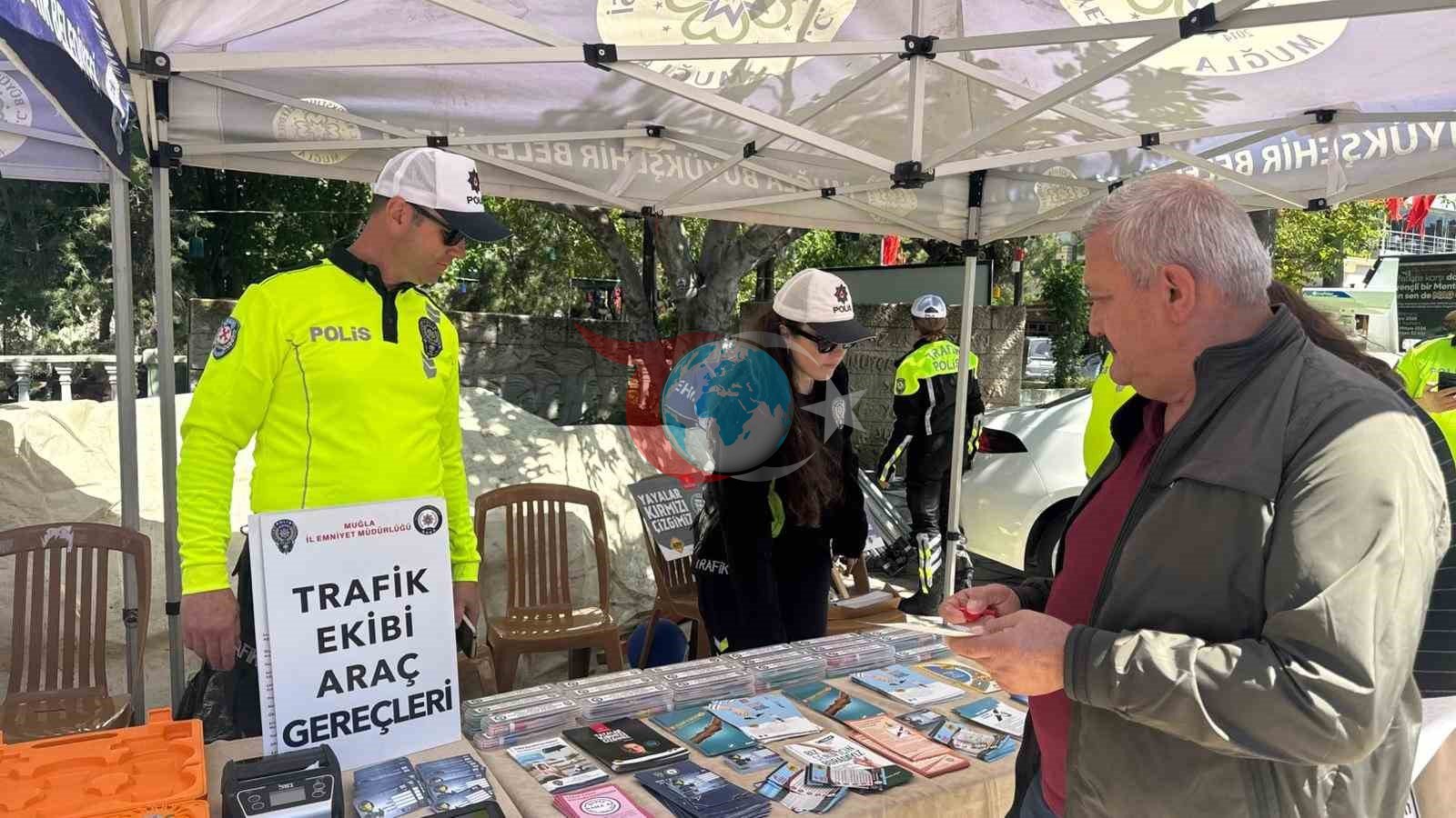 Menteşe'de Trafik Güvenliği İçin Bilinçlendirme Etkinliği Düzenlendi
