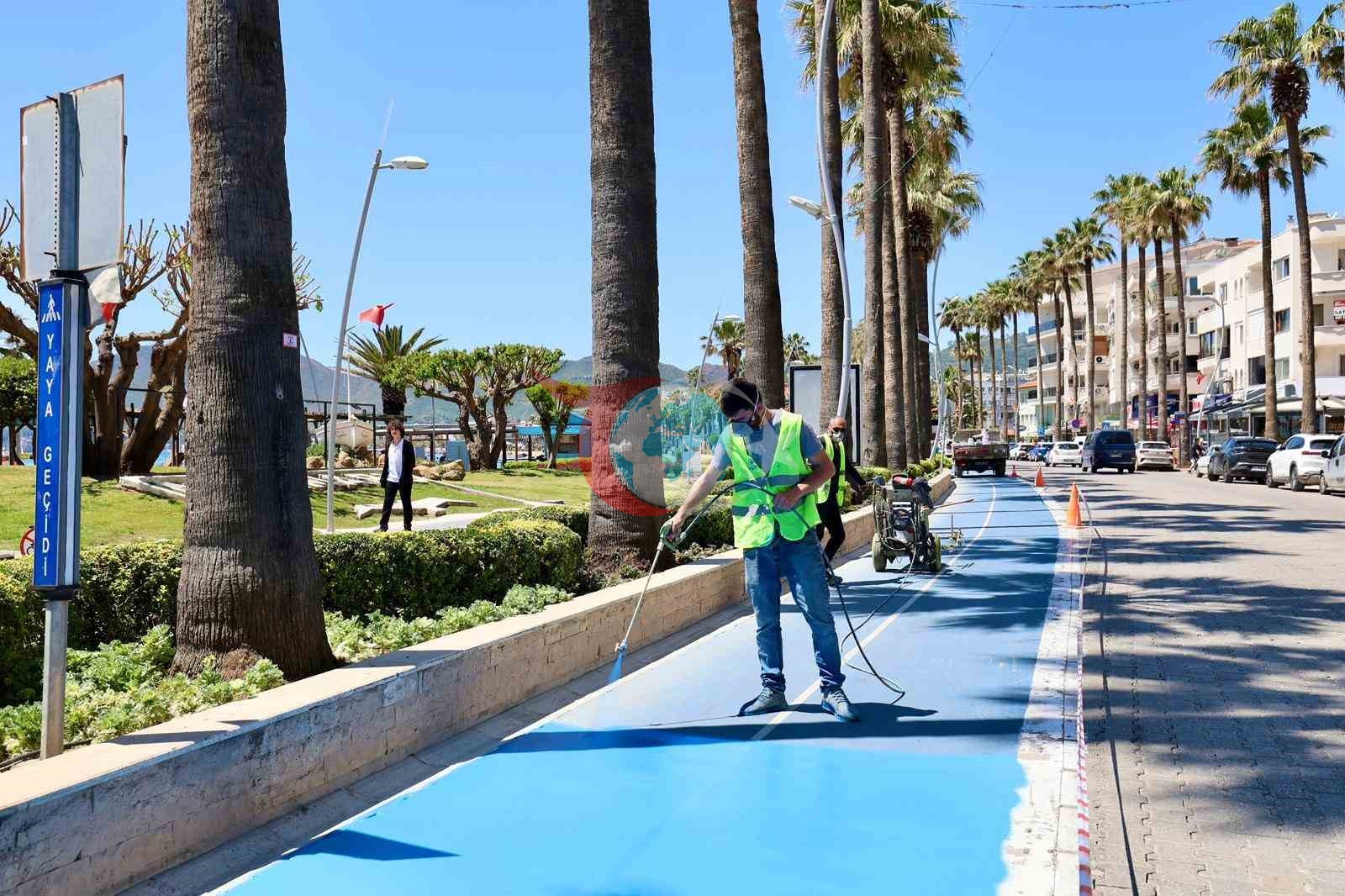 Marmaris’te Bisiklet Yolları Yaza Hazırlanıyor