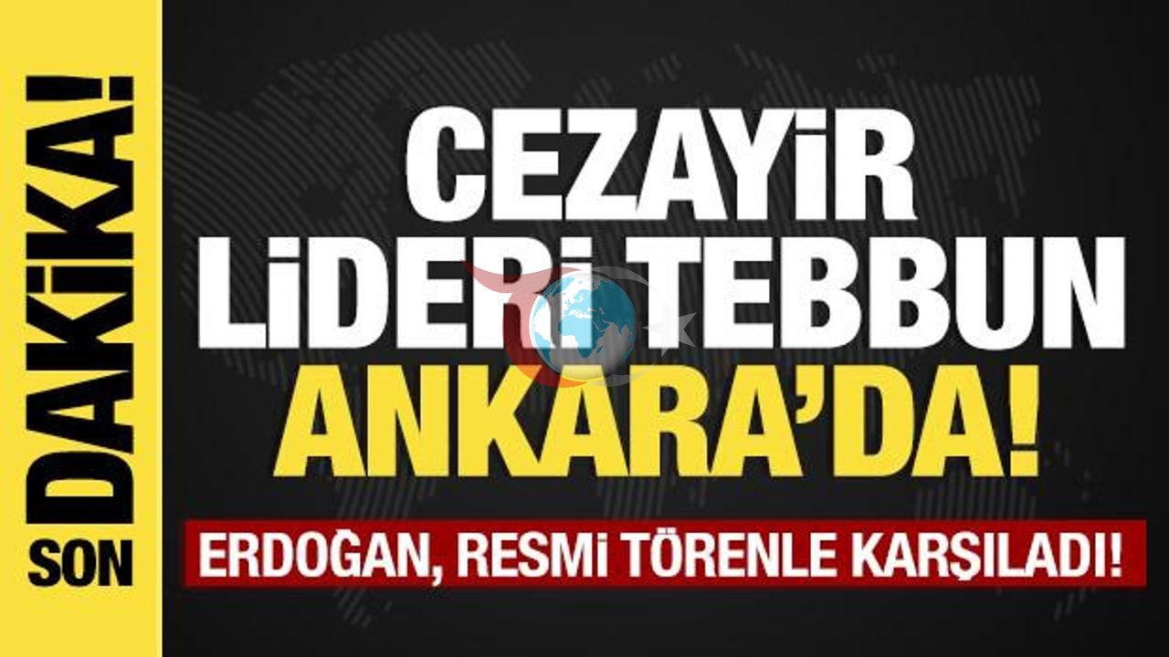 Cezayir Cumhurbaşkanı Tebbun Ankara'da Resmi Törenle Ağırlandı