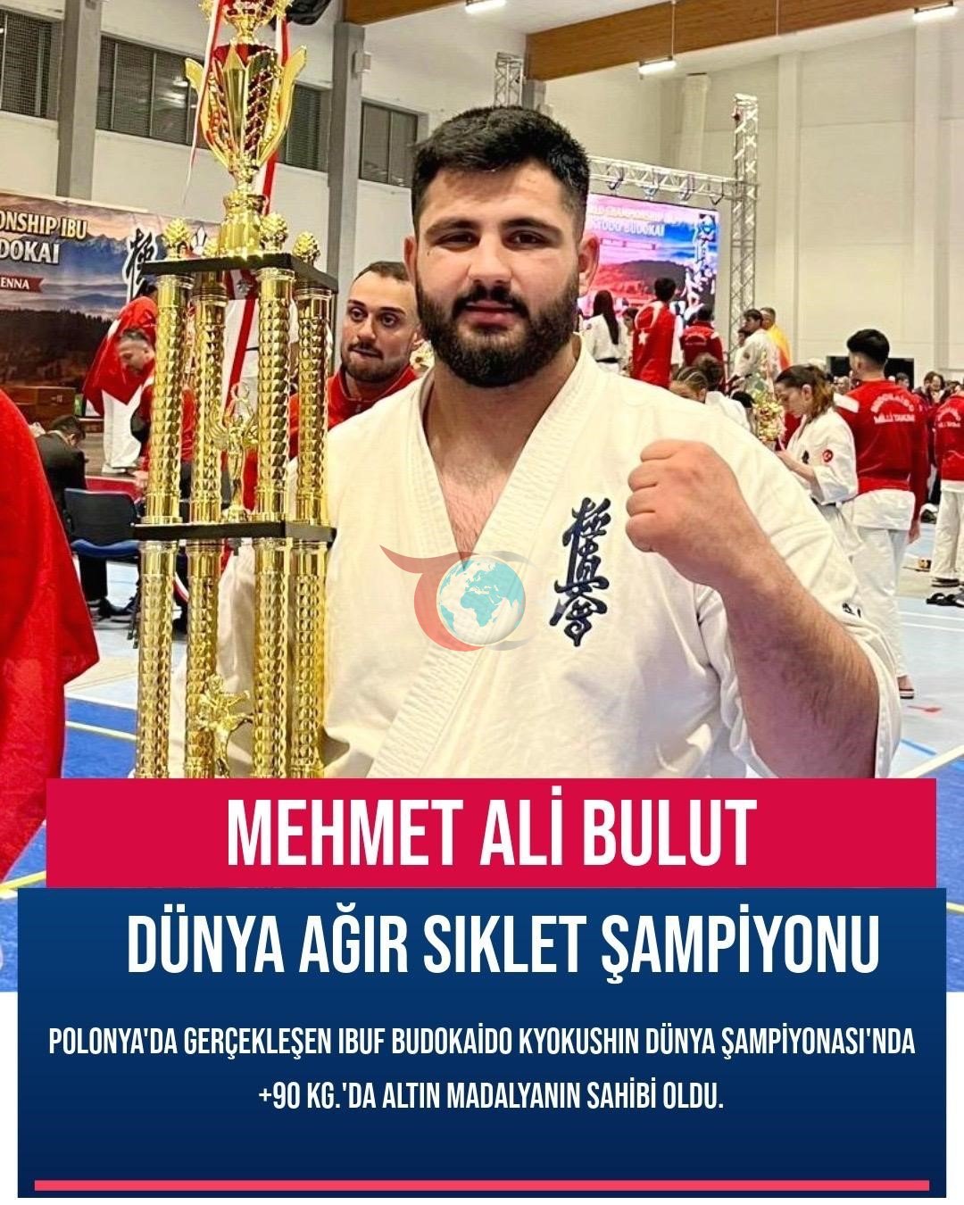 Denizlili sporcu Bulut Dünya Şampiyonu Oldu