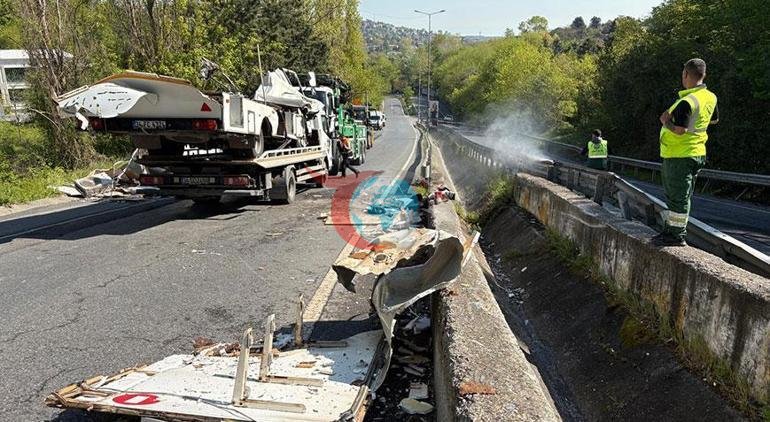 İstanbul’da korkunç kaza: Karavan hurdaya döndü, sürücü feci şekilde can verdi