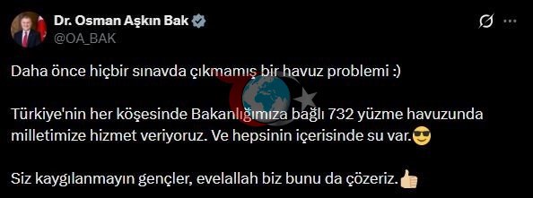 Bakan Bak, Marmaris'teki Havuz Problemini Eleştirdi