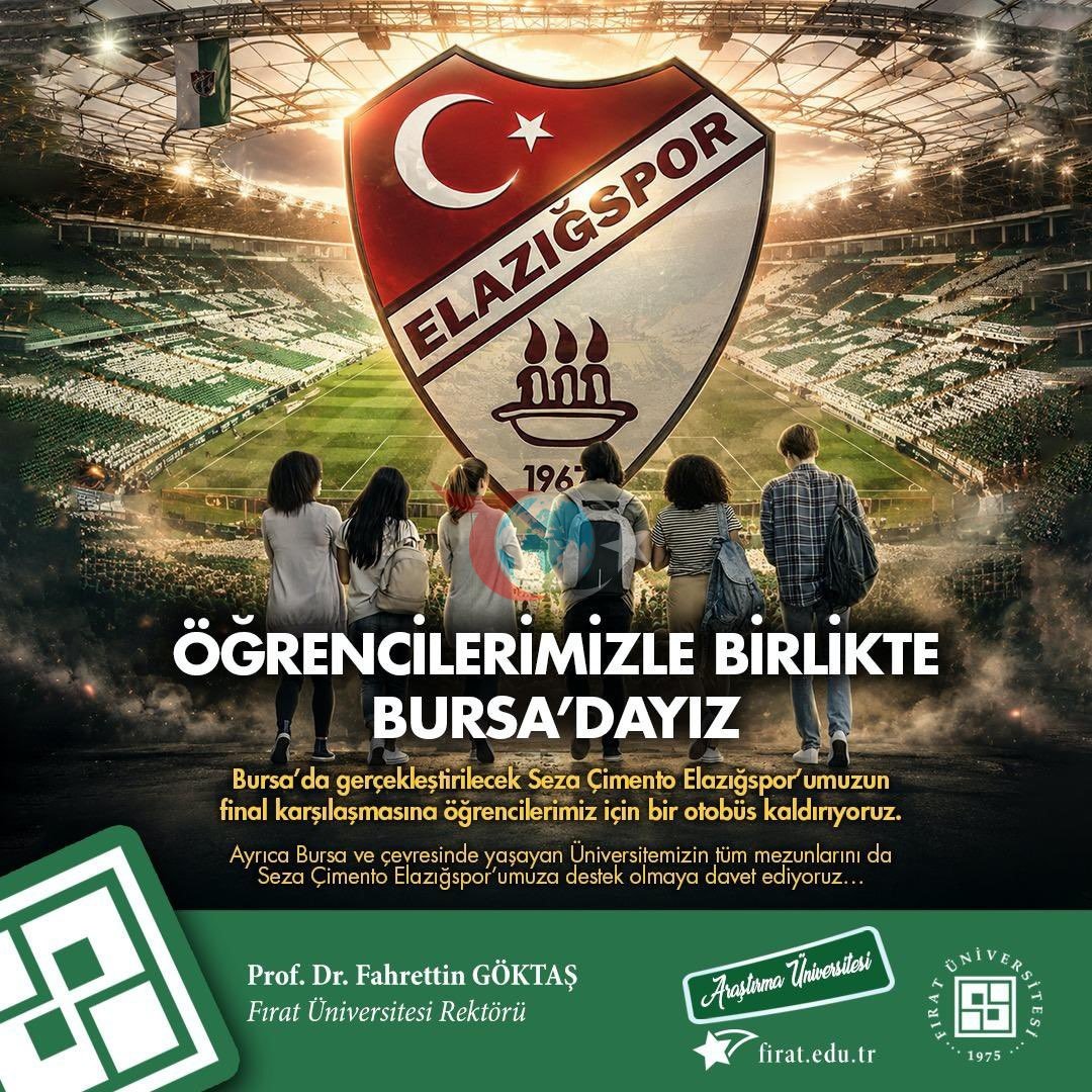 Fırat Üniversitesi'nden Bursa'ya Maç İçin Özel Otobüs Seferi