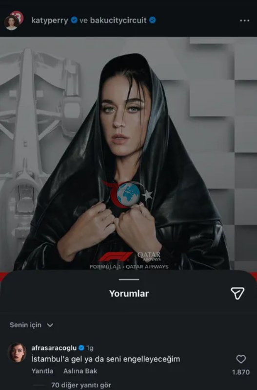 Afra Saraรงoฤlu'ndan Katy Perry'e ฤฐstanbul รงaฤrฤฑsฤฑ!