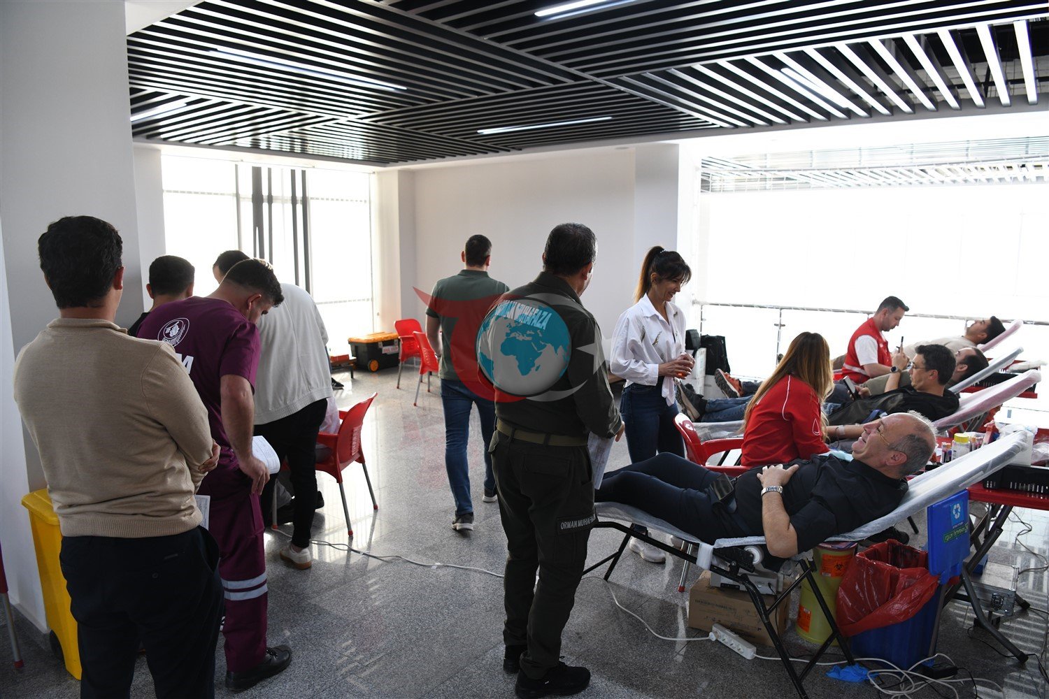 Mersin'de Orman Çalışanlarından Anlamlı Kan Bağışı