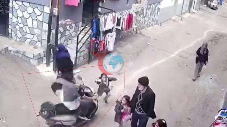 Küçük Kız Motosikletin Çarpmasıyla Yaralandı