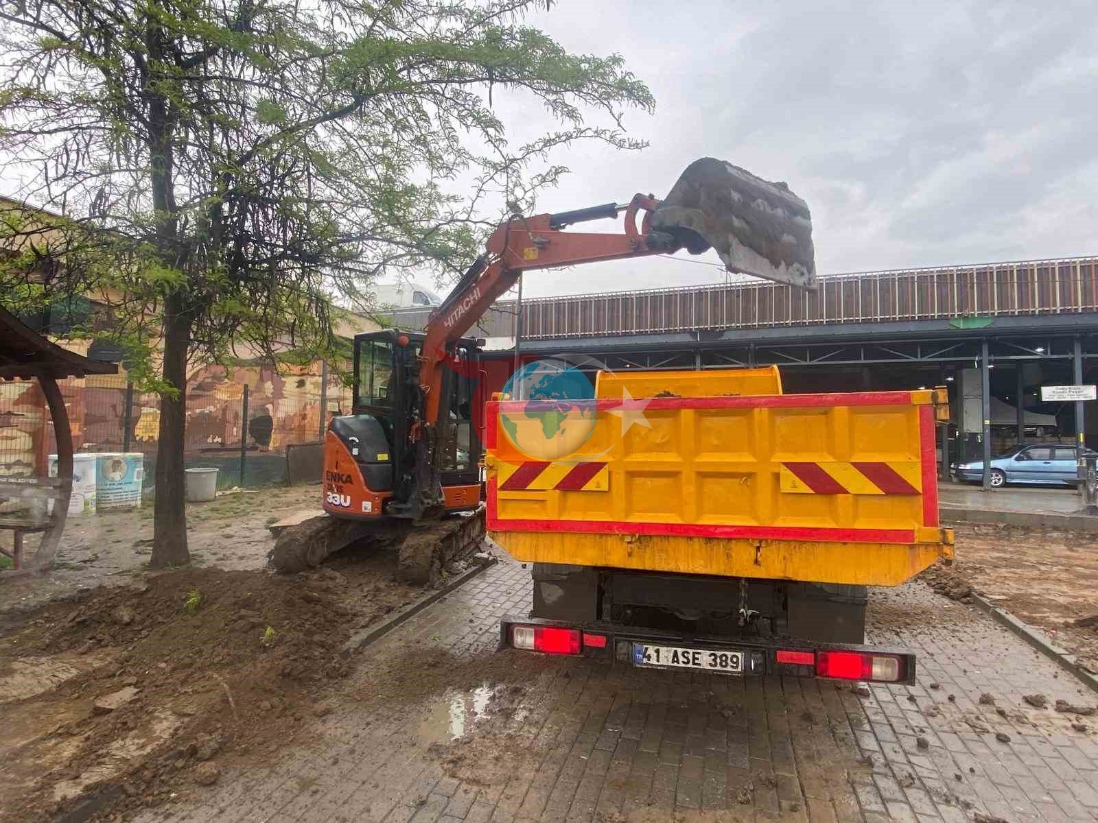 Doğukışla&rsquo;da pazar alanı daha konforlu hale getiriliyor