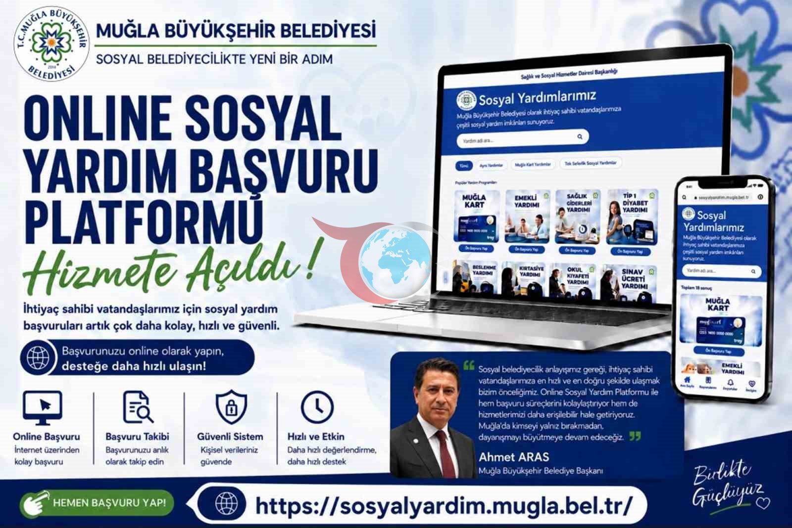 Muğla Büyükşehir Belediyesi Sosyal Yardım Başvurularını Dijital Ortama Taşıdı