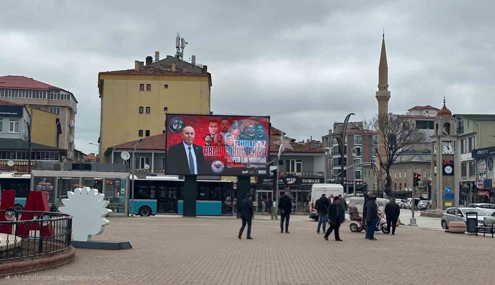 Alaca'da Dev Ekranda Çorum FK Maç Heyecanı