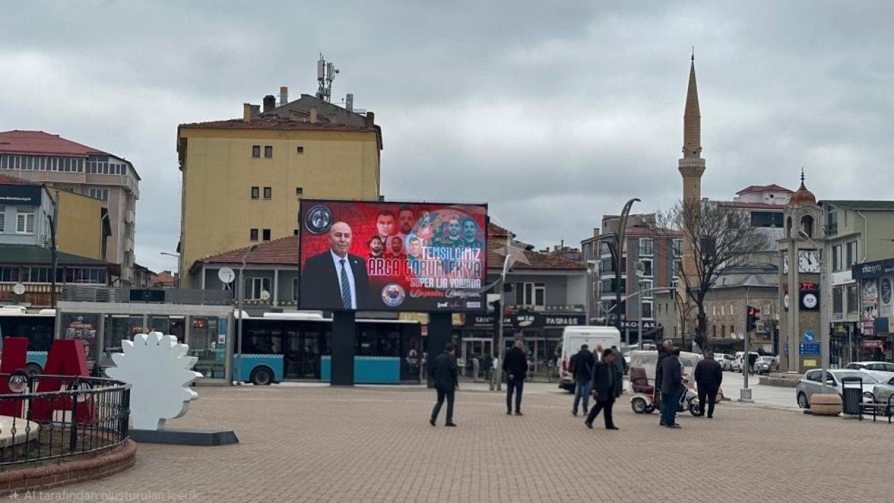 Alaca'da Çorum FK Taraftarı Dev Ekranda Buluşuyor