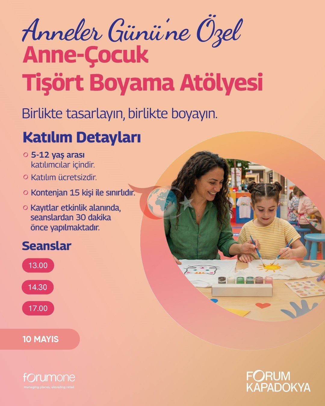 Anneler Günü etkinlikleri Forum Kapadokya’da
