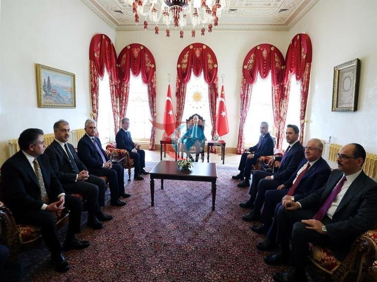 Cumhurbaşkanı Erdoğan, Irak Kürt Bölgesel Yönetimi Başbakanı Mesrur Barzaniyi kabul etti