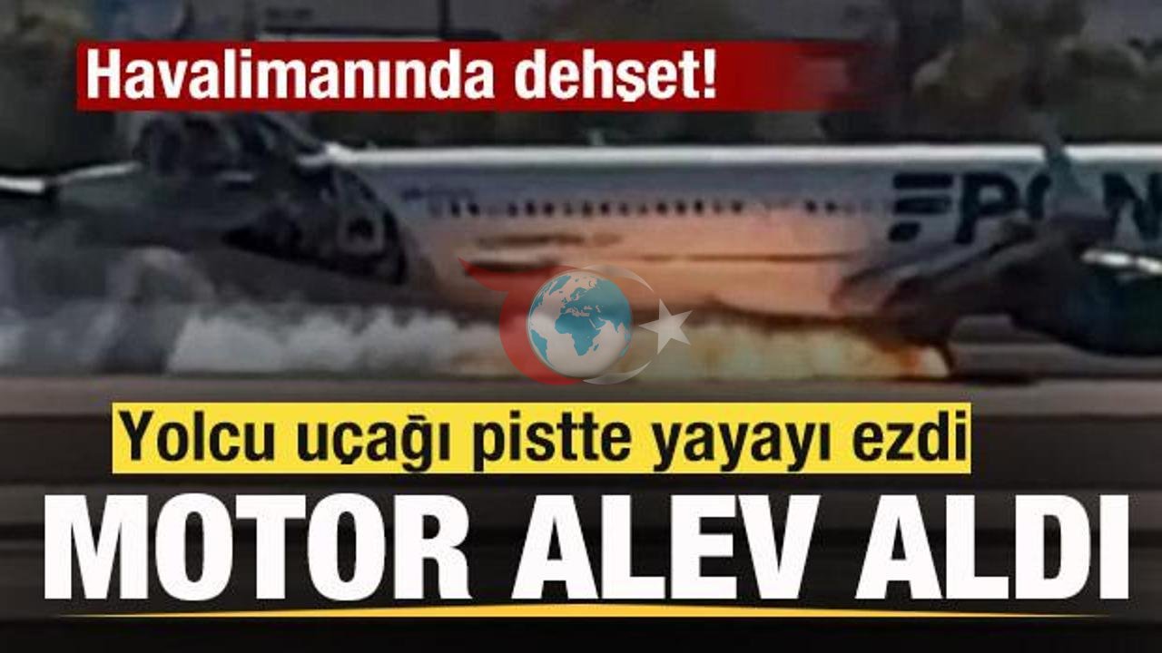 Denver Havalimanı'nda Uçak Piste Çıkan Kişiye Çarptı