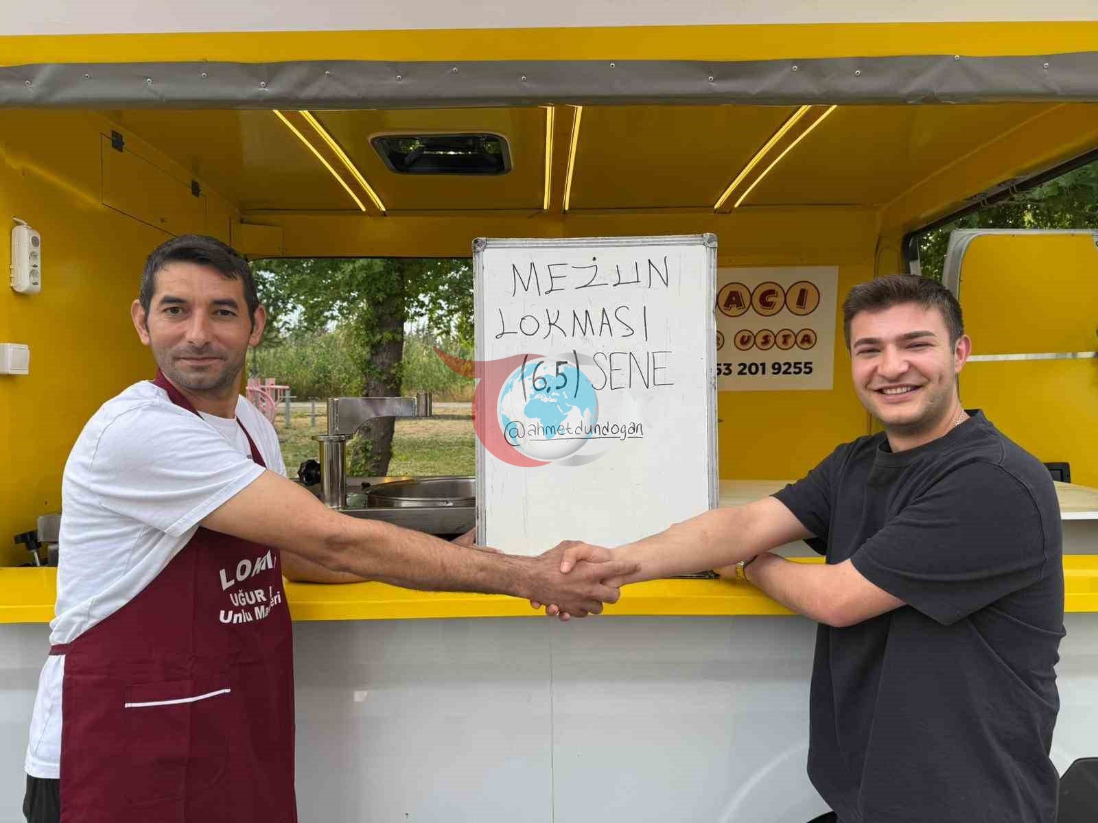 Üniversiteden 6,5 yıl sonra mezun olunca kredi çekip lokma döktürdü