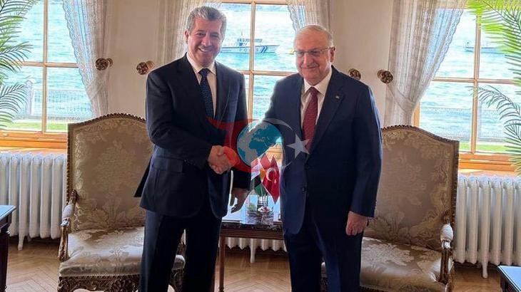 Milli Savunma Bakanı Güler ve IKBY Başbakanı Barzani İstanbul'da Buluştu