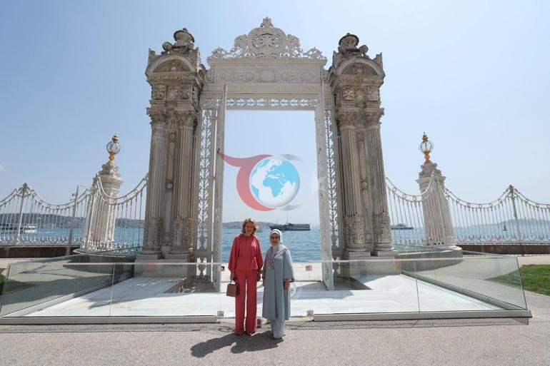 Emine Erdoğan, Belçika Kraliçesi Mathildeyle bir araya geldi
