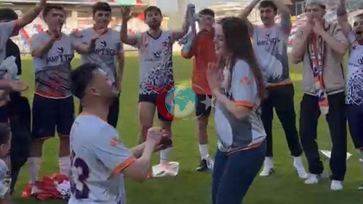 Safranboluspor'un Şampiyonluk Gecesinde Sürpriz Evlilik Teklifi