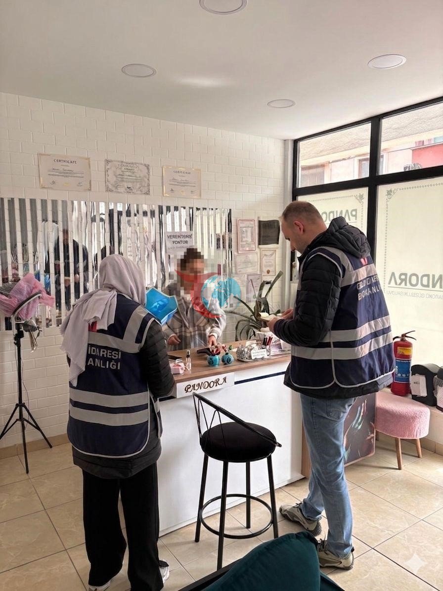 Zonguldakda sartaroshxonalar va go'zallik salonlari tekshirildi.