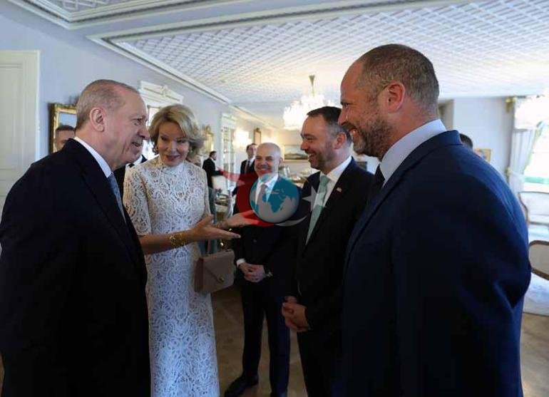 Cumhurbaşkanı Recep Tayyip Erdoğan, Belçika Kraliçesi Mathilde’yi kabul etti