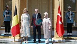 Prezident Ərdoğan Belçika Kraliçası Matildanı Vahdettin Köşkündə qəbul etdi.