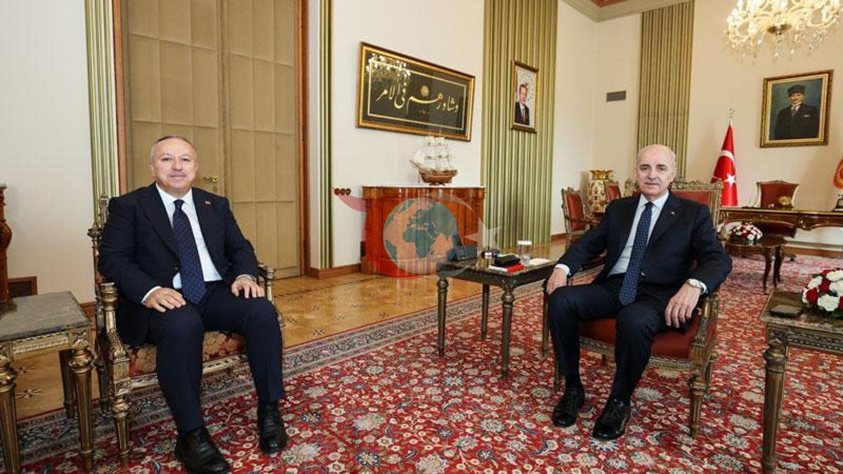 TBMM Başkanı Kurtulmuş, Emniyet Müdürü Fidan'ı Ağırladı