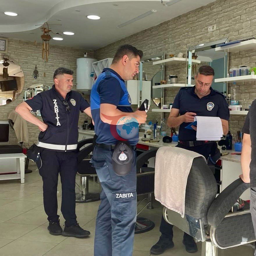 Çine'de Berber ve Kuaförlere Yoğun Denetim