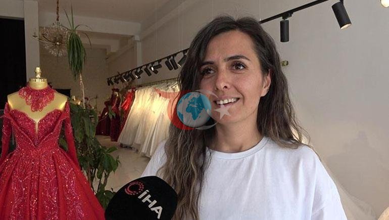 Gökyüzünde uçan gelini görenler damadı aradı Gerçek yere inince ortaya çıktı