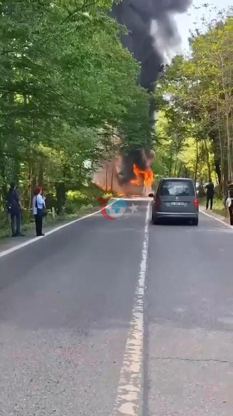 Son dakika... İstanbulda İETT otobüsünde yangın