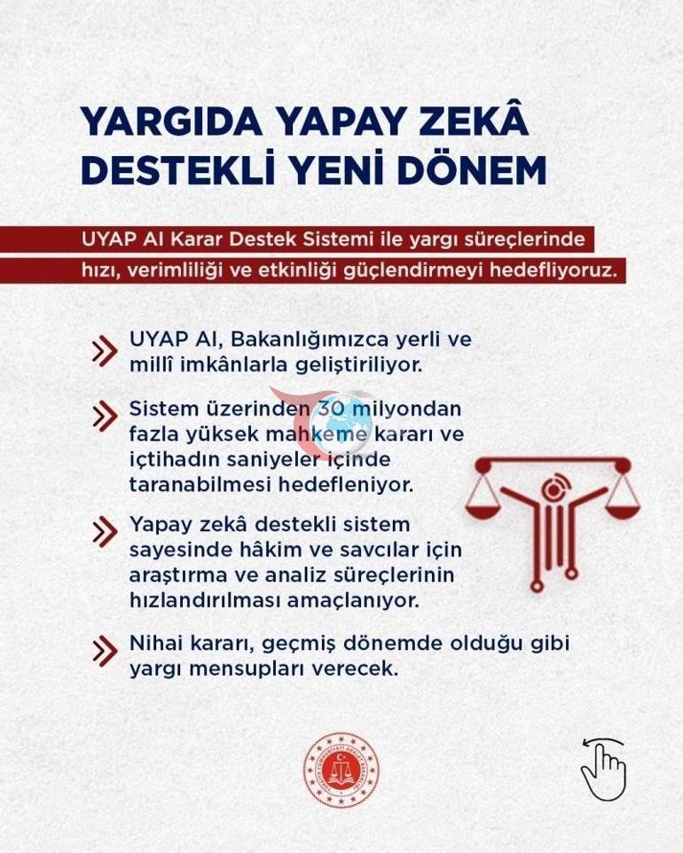 Yargıda Yapay Zekâ dönemi Bakan Gürlek: UYAP AI Karar Destek Sistemini hayata geçiriyoruz