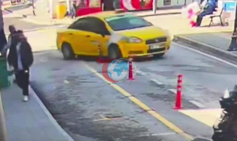 Burdur’da film sahnesini aratmayan anlar Çalınan taksinin peşinden koşup aracını geri aldı