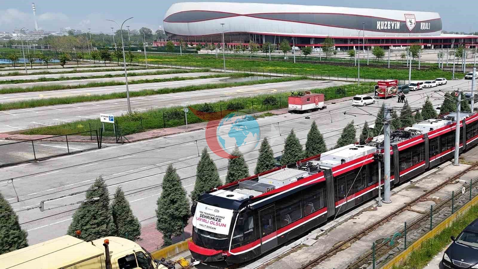 Samsun'un İlk Yeni Tramvayı Hizmete Başlıyor