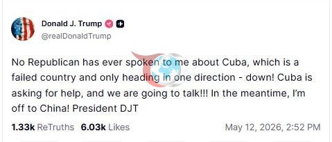 Trump'ın Küba ile ilgili paylaşımı