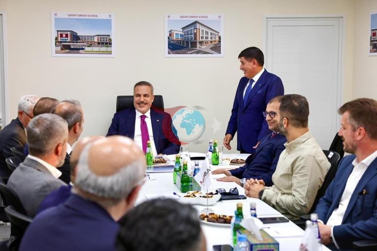 Vazir Fidan Qatar turk maktabi qurilishini ko'zdan kechirdi