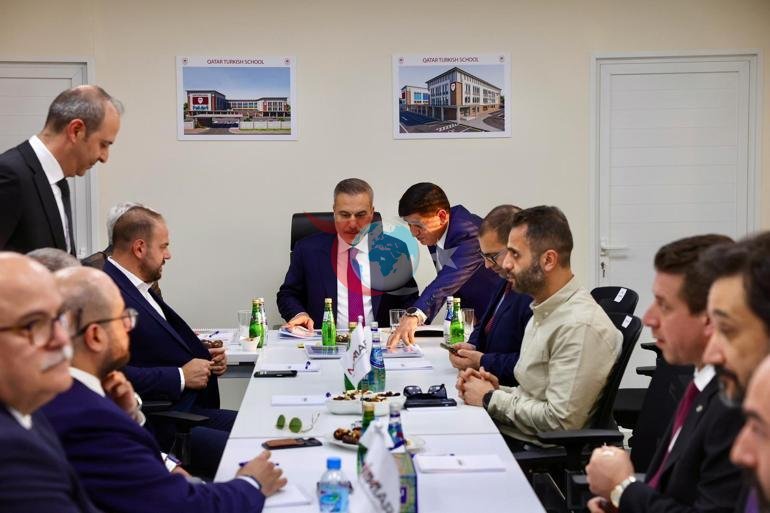 Vazir Fidan Qatar turk maktabi qurilishini ko'zdan kechirdi