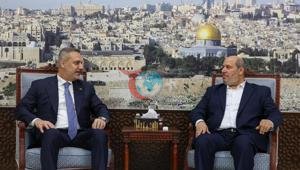 Xarici İşlər Naziri Hakan Fidan HƏMAS Siyasi Bürosunun Xarici İşlər Naziri Hakan Fidandan Həmas Siyasi Bürosunun üzvü Haqan Fidana başsağlığı ziyarəti