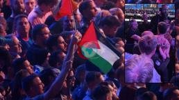 Eurovision'da İsrail şiddeti! Salon karıştı, protestoculara sert müdahale: 'Soykırımı durdurun'