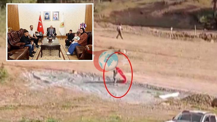 14 Yaşındaki Yusuf'un Bayrak Sevgisi Takdir Topladı