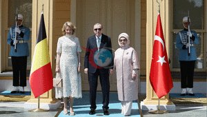 Cumhurbaşkanı Erdoğan, Belçika Kraliçesi Mathilde’yi Vahdettin Köşkü’nde ağırladı